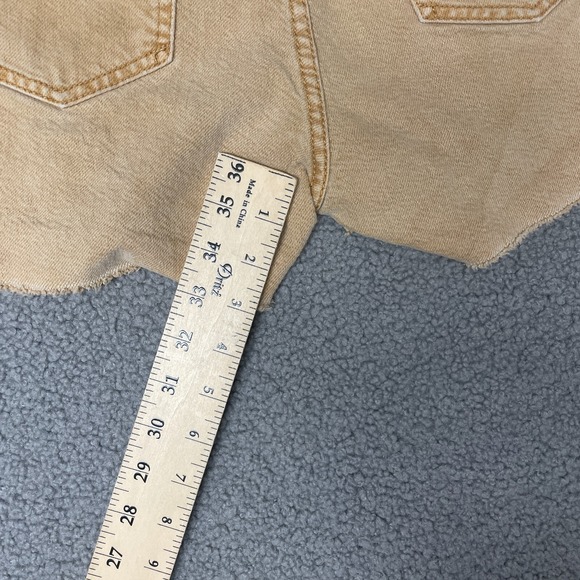 Anthropologie Pilcro Ultra‎ High Rise Denim Jean Shorts Size 28 tan - Picture 10 of 13